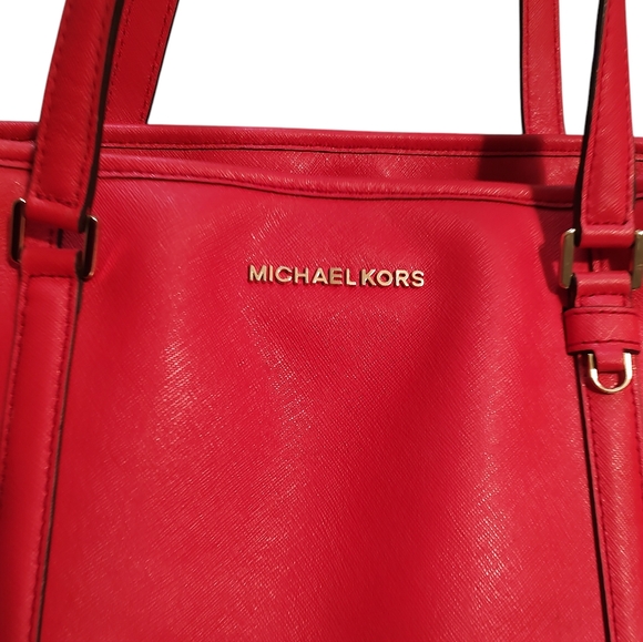 Michael Kors Vibrant Red Tote - Picture 5 of 10